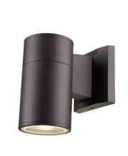  LED-50020 BZ - Compact Collection, Tubular/Cylindrical, Outdoor Metal Wall Sconce Light